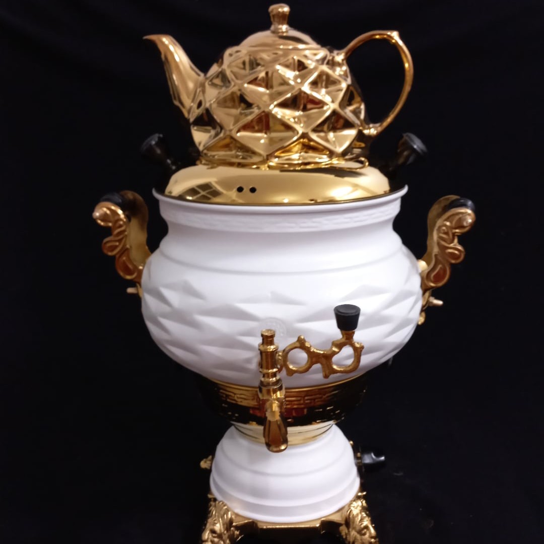 سماور پایه ثابت مشبک سفید