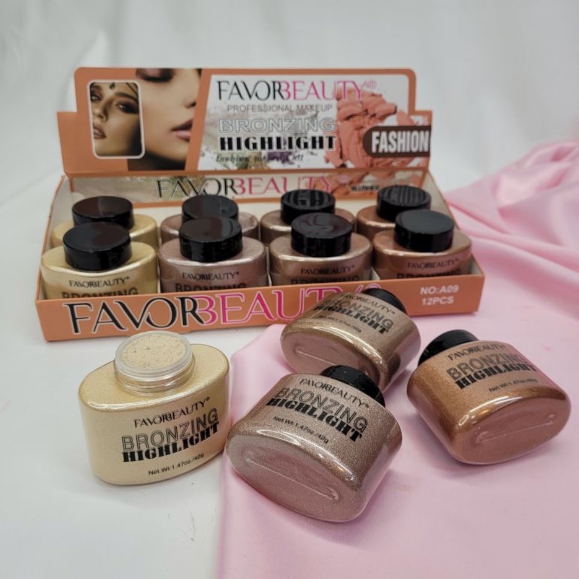 هایلایتر پودری شماره 3 favorbeauty