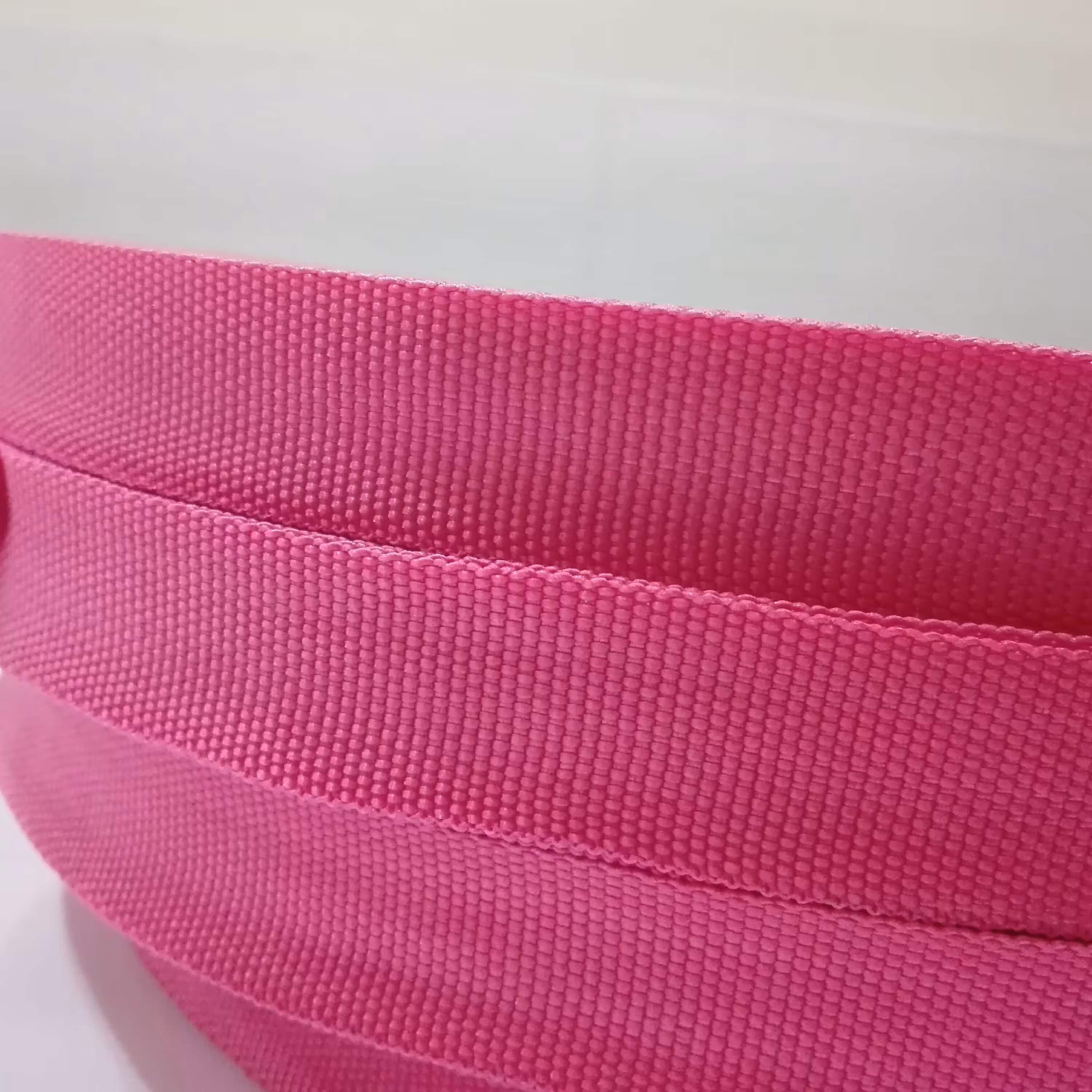 نوار بند کیف و گان صورتی برزنت سایز 2.5 سانت