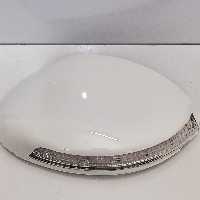 قاب آینه مکمل چراغدار پژو 206 زرین صنعت. چپ و راست. رنگ سفید