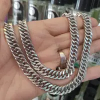 زنجیر کارتیر استیل مردانه10میل 58سانتی رنگ ثابت باکیفیت عالی