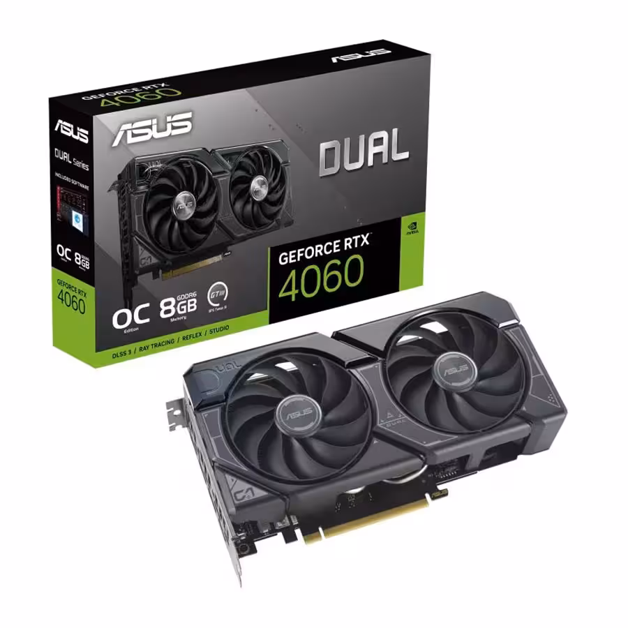 کارت گرافیک ایسوس Dual GeForce RTX 4060 OC Edition 8GB GDDR6
