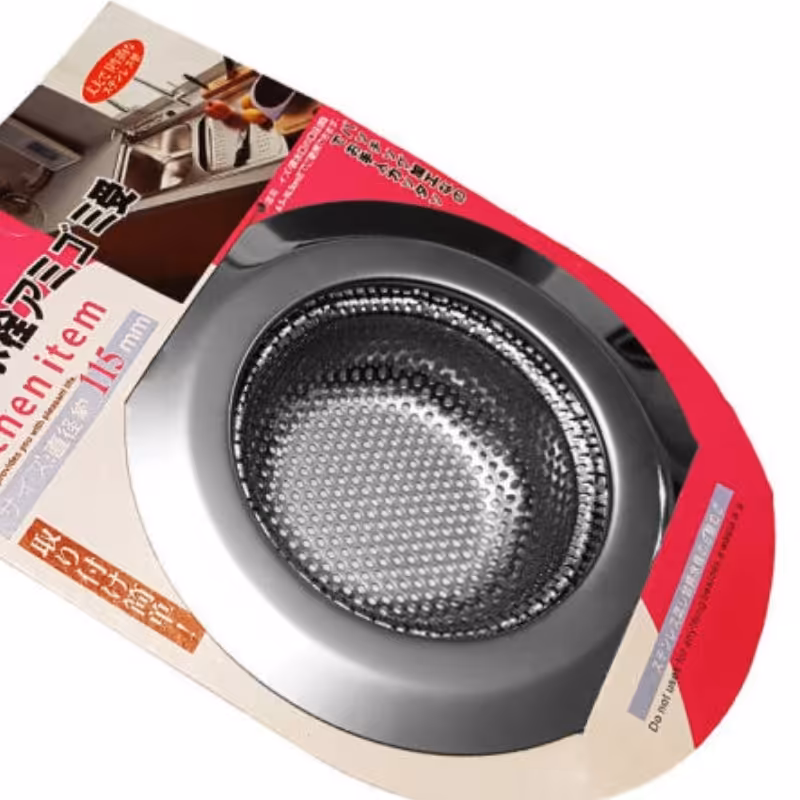 صافی سینک پانچی گرد متوسط استیل درجه یک