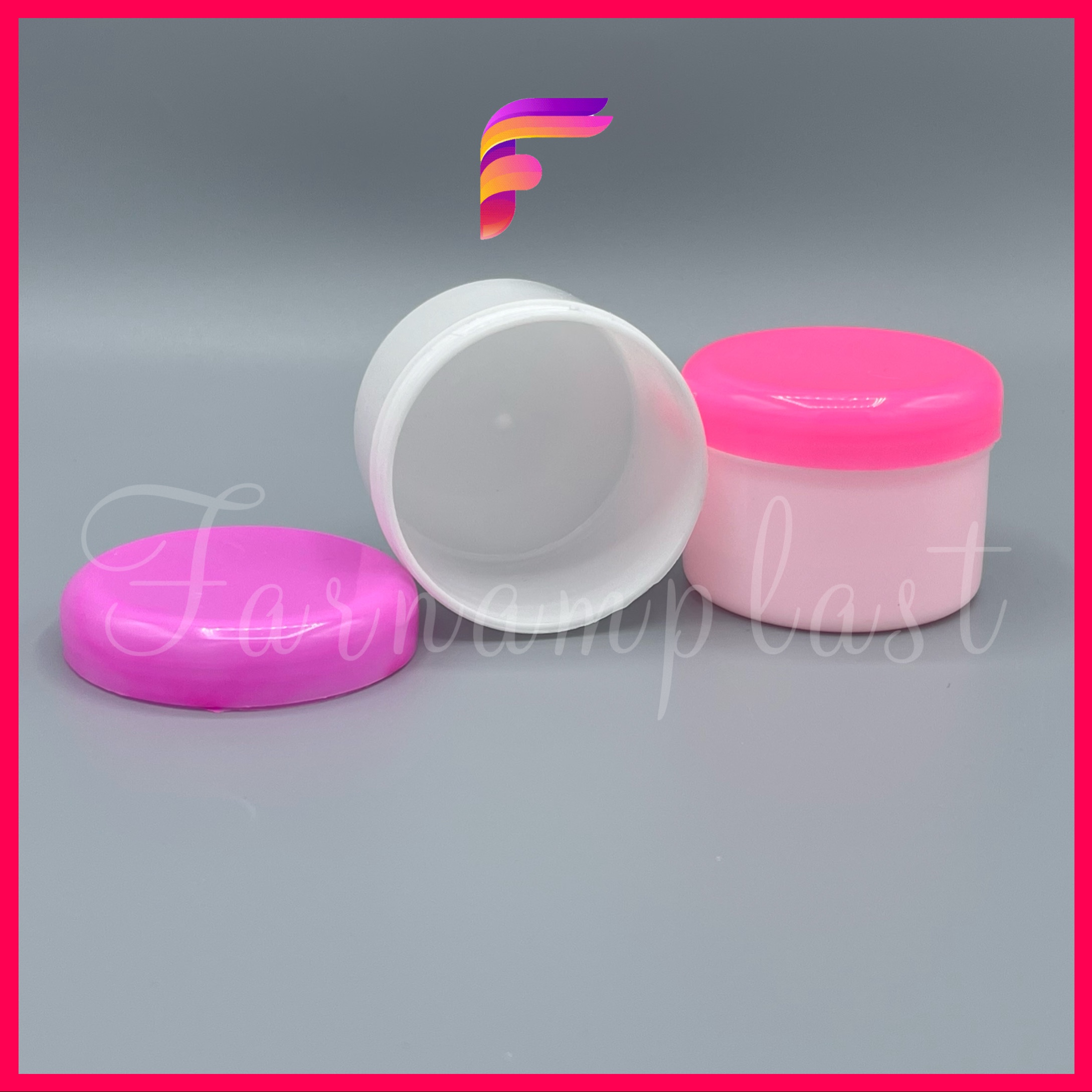 ظرف کرم تک جداره 60 گرمی درب پیج (بسته 100 عددی )