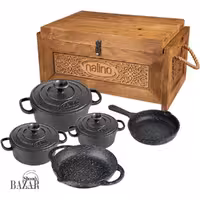 سرویس قابلمه چدن 8 پارچه مدل فیکو نالینو کد 0167