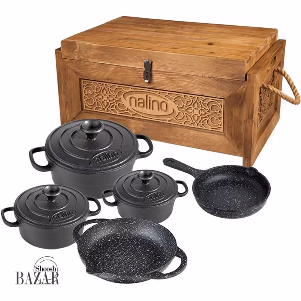 سرویس قابلمه چدن 8 پارچه مدل فیکو نالینو کد 0167