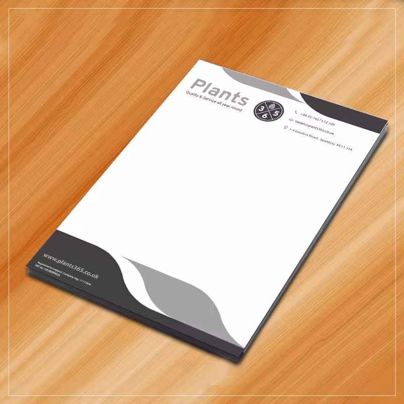 چاپ 1000 عدد سربرگ A4 یک رو