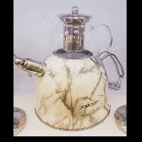 کتری و قوری سوتی طرح سنگ 3.5 لیتری