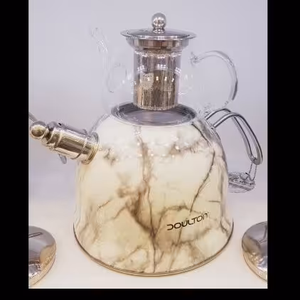 کتری و قوری سوتی طرح سنگ 3.5 لیتری