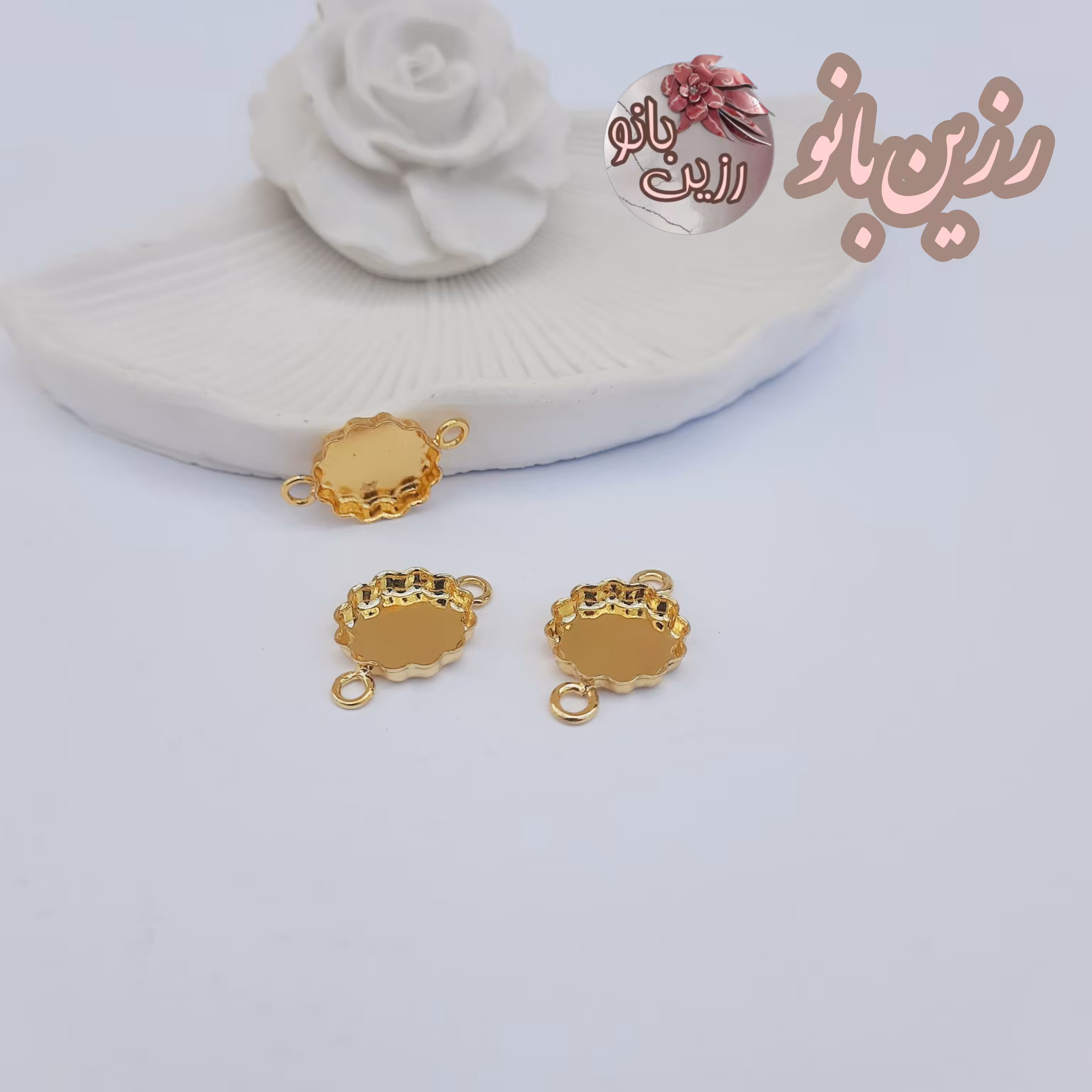 دستبند طلایی هشت پر رنگ ثابت