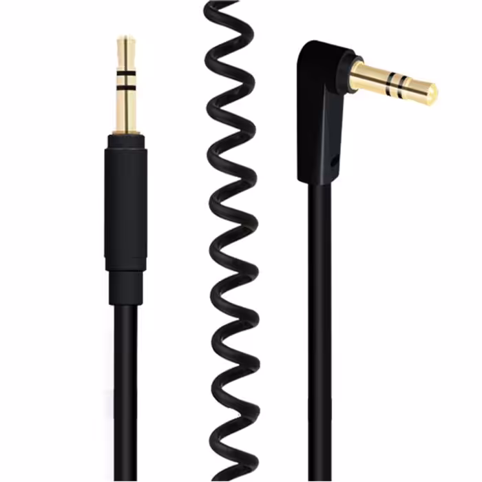 کابل انتقال صدای 3.5 میلی متری فنری کی نت به طول1.5 متر