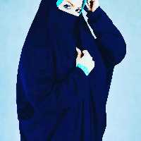 چادر مدل لبنانی کرپ حریر اسود مهاراجه ایرانی