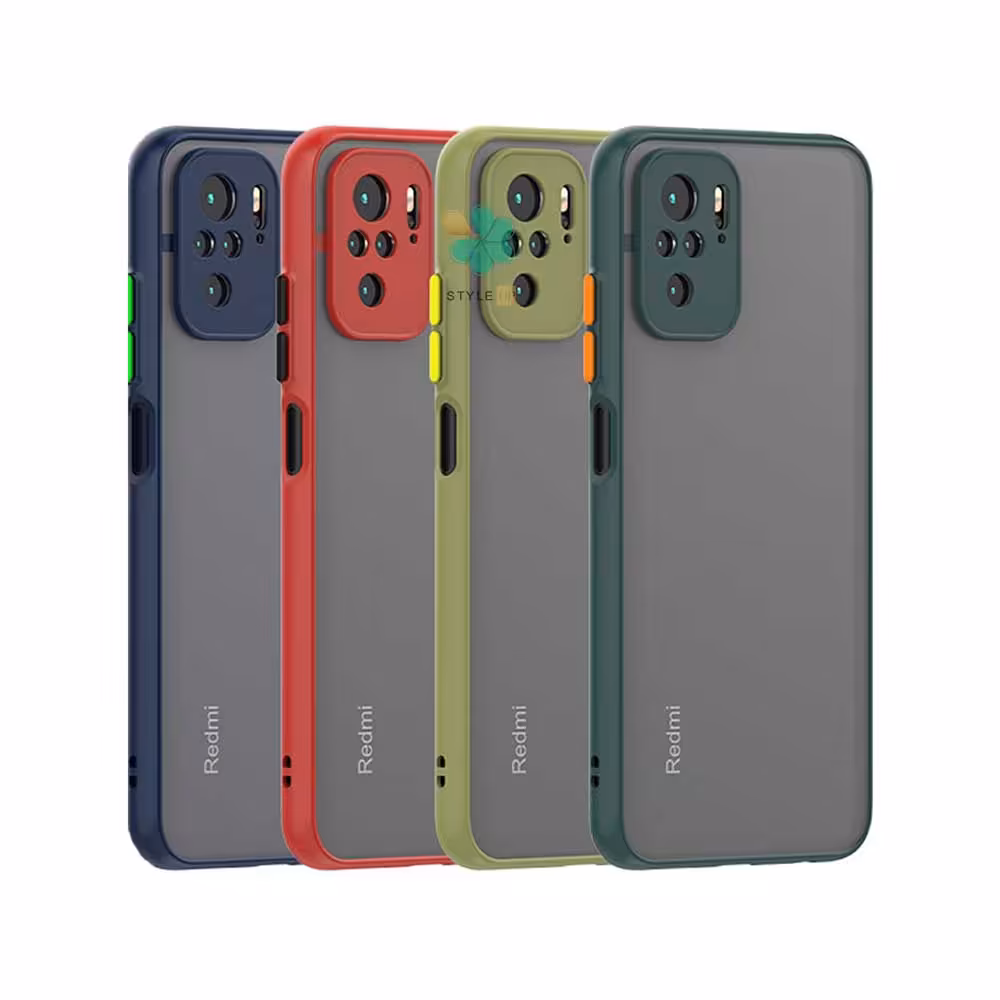 قاب گوشی شیائومی Xiaomi Redmi Note 10S مدل پشت مات محافظ لنزدار