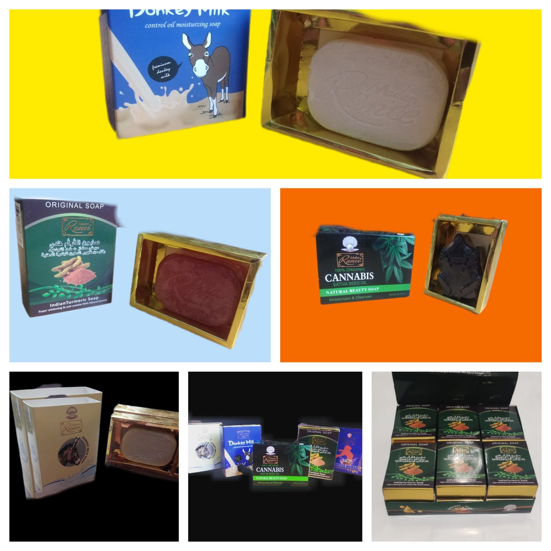 انواع صابون شامل زردچوبه هندی. شیر الاغ. گیاهی. زعفران. بانوان. با کیفیت بالا و قیمت مناسب. جهت فروشگاههای لوازم آرایشی