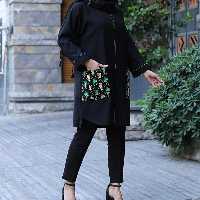 مانتو زنانه مدل نگار زارا سایز1 تا3 مناسب 38 تا 52 