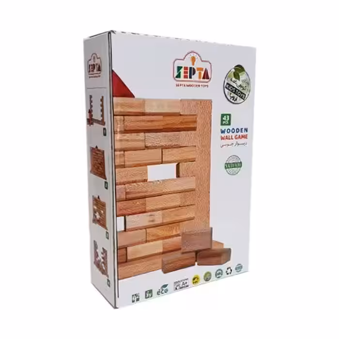 بازی فکری دیوار چوبی 43 تکه سپتا