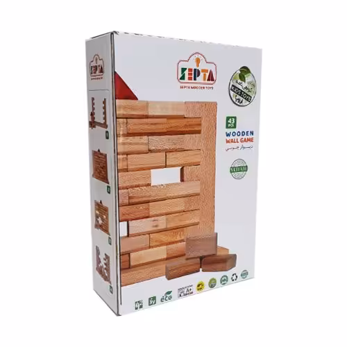 بازی فکری دیوار چوبی 43 تکه سپتا