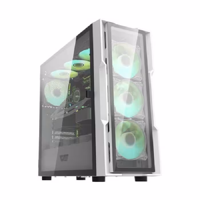 کیس کامپیوتر دارک فلش مدل DK431GLASS WH