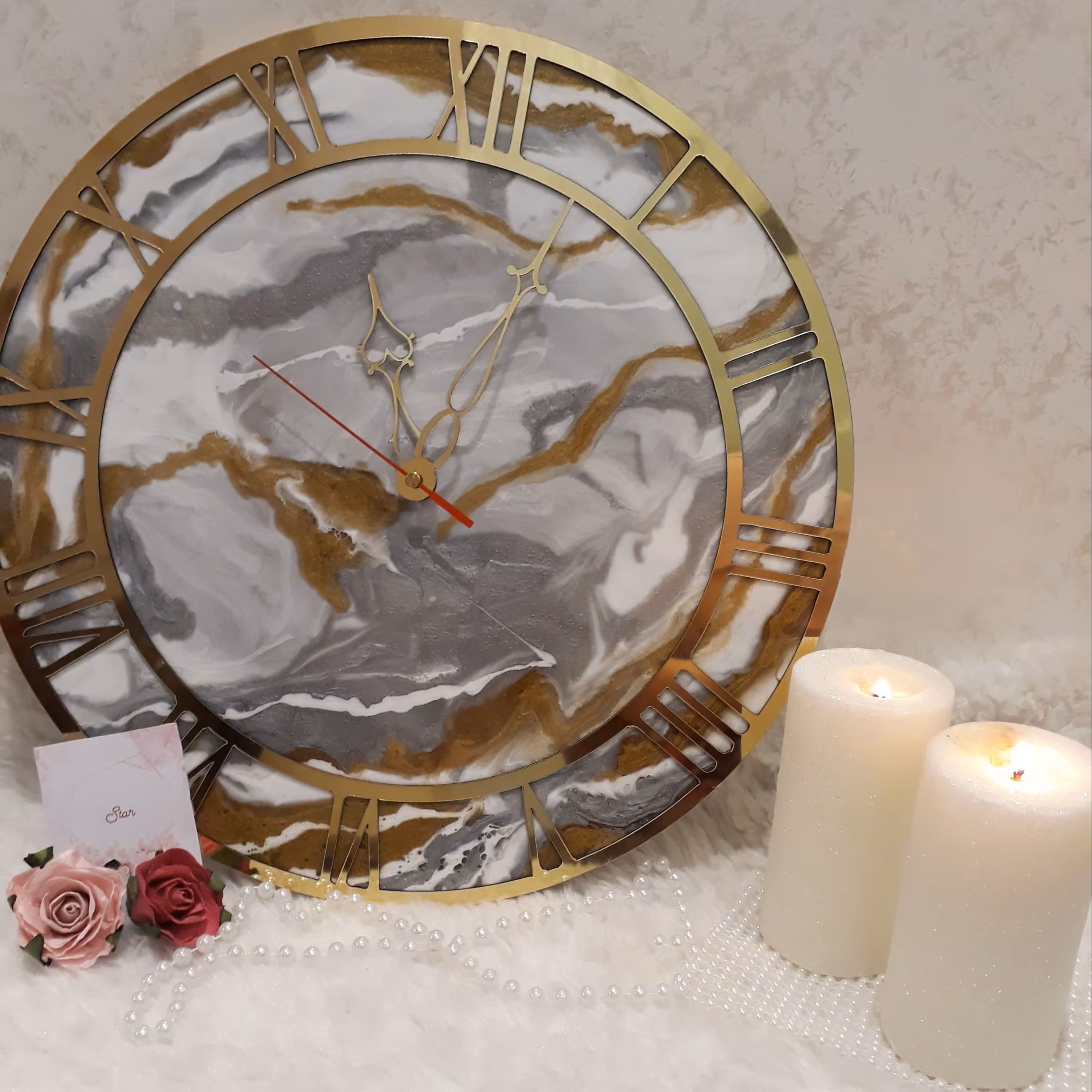 ساعت رزینی طرح سنگ بسیار زیبا وخاص