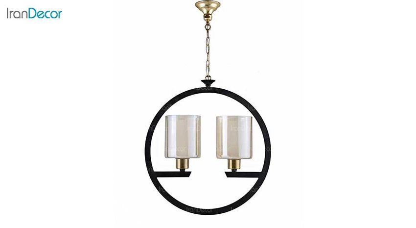 چراغ آویز 2 شعله گرد آصفیان مدل L523