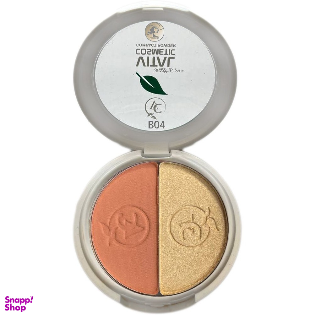 رژگونه و هایلایتر ویتال مدل کرولتی فری شماره B04 حجم 10 گرم