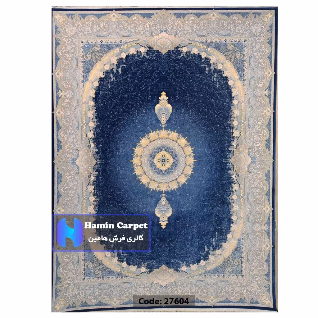 فرش 4 متری 1200 شانه تراکم 3600  نخ اکلریک گل برجسته کد  AR27604