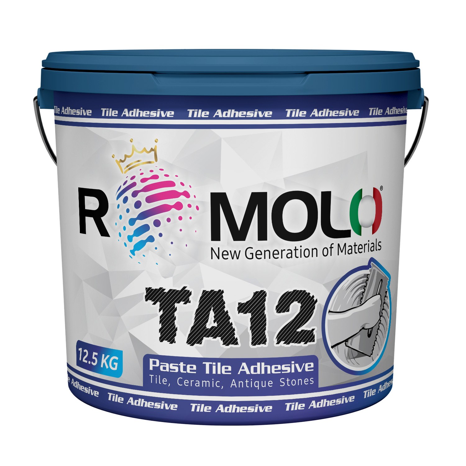 چسب کاشی خمیری رومولو 12.5کیلویی  TA-12 تحت لیسانس ایتالیا