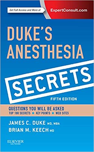  دانلود کتاب Duke'S Anesthesia Secrets, 5th ed, 2015 - دانلود کتاب های دانشگاهی