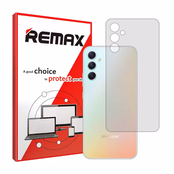 گلس پشت گوشی سامسونگ Galaxy A34 5G مدل شفاف برند ریمکس کد S