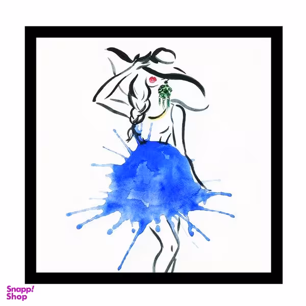 تابلو بکلیت طرح نقاشی فانتزی لباس دخترانه مدل B-15322