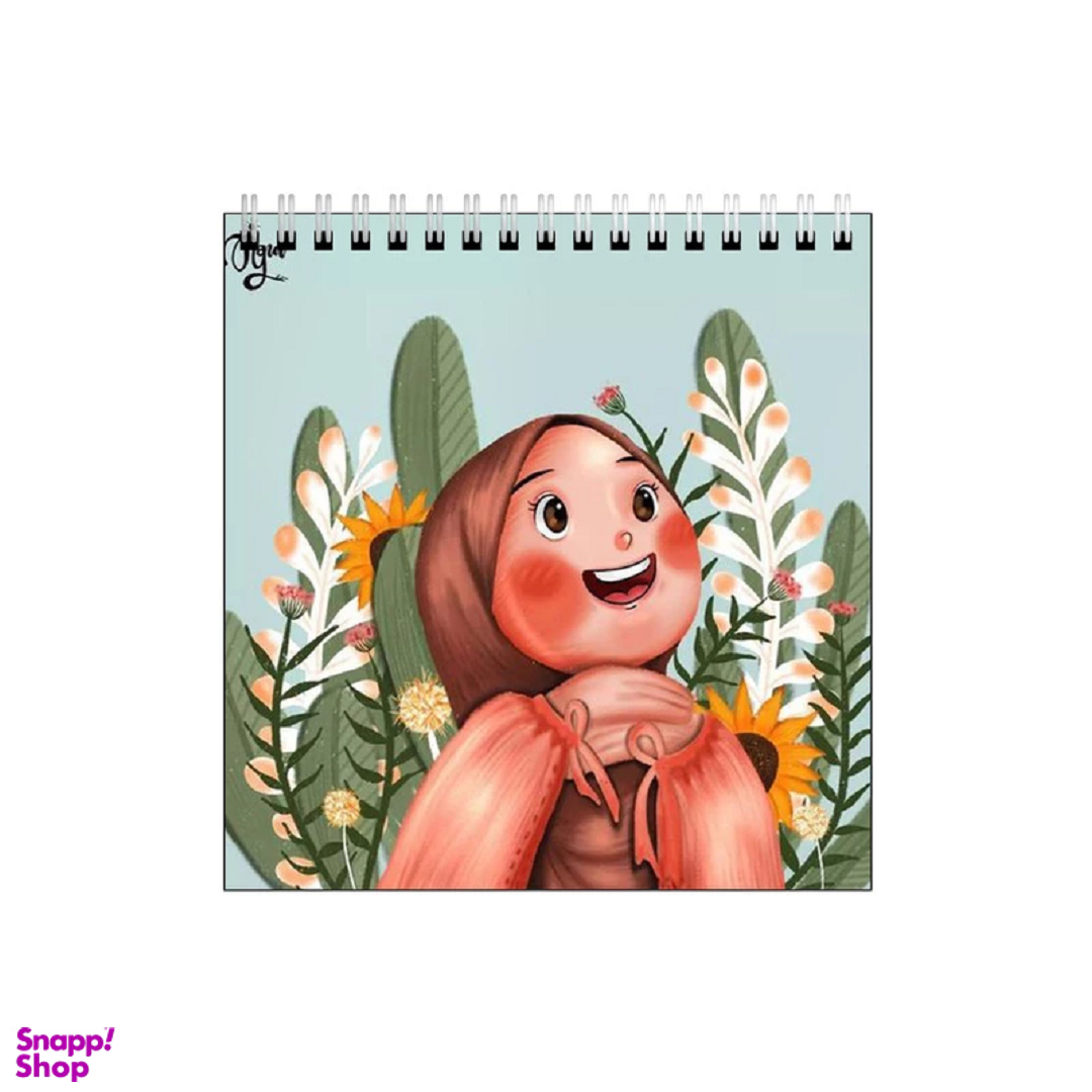 دفتر طراحی 60 برگ طرح دختر شاد کد 4677510
