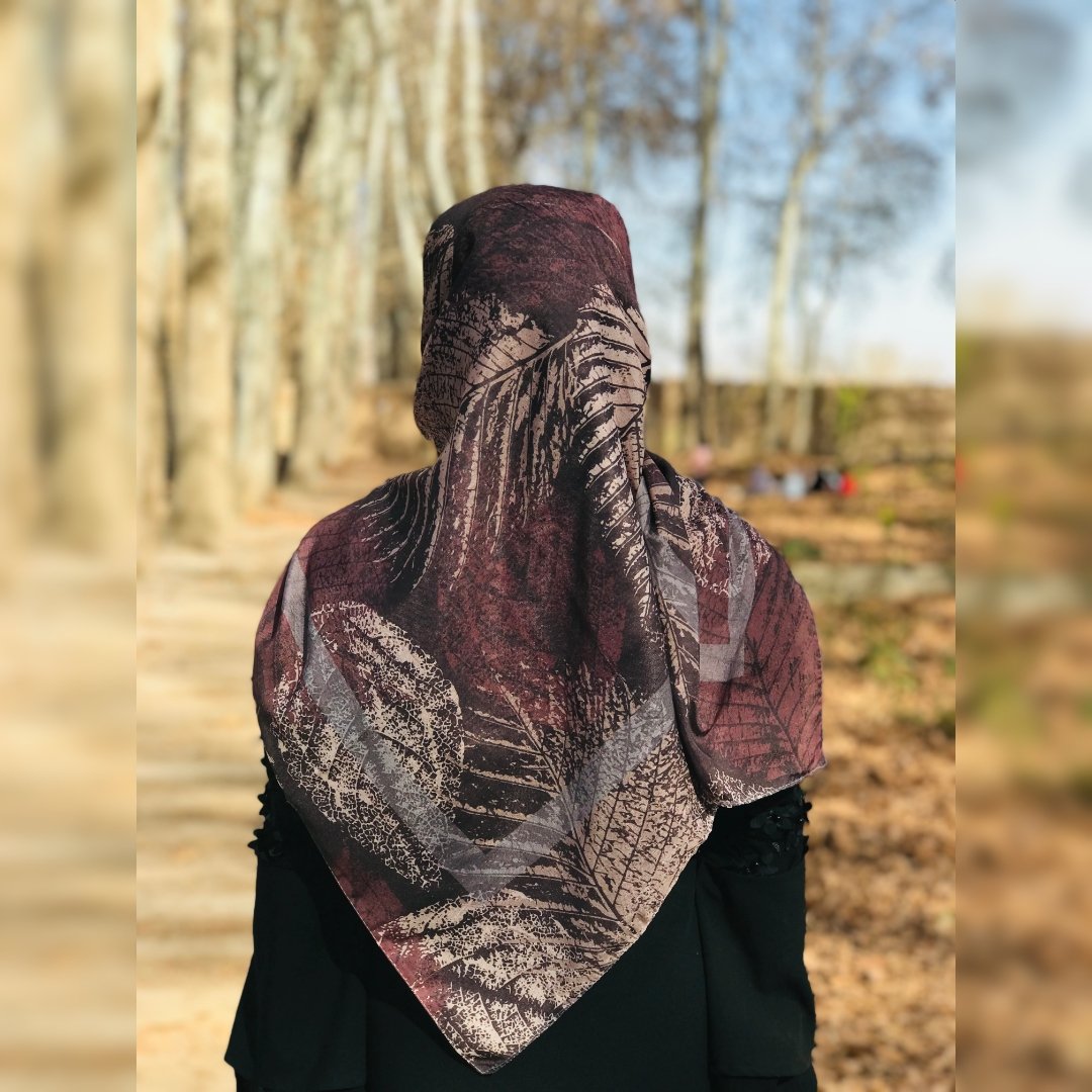 روسری برگ پاییزی