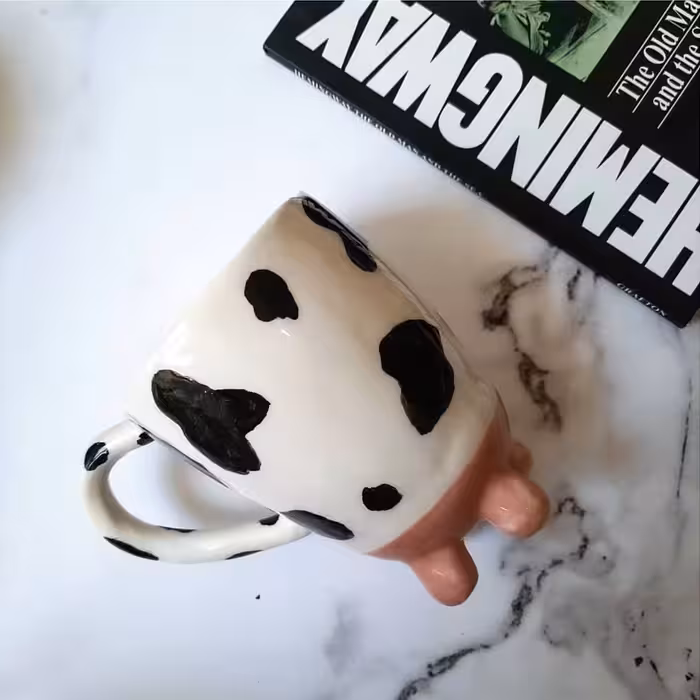 ماگ دست ساز طرح گاو