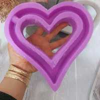 قالب سیلیکونی گلجای قلبی 