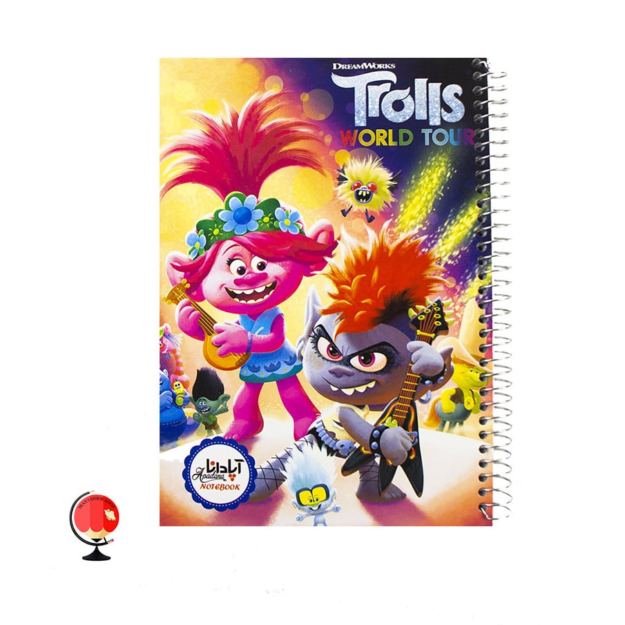 دفتر مشق 100برگ سیمی جلد سخت طرح ترول برند آپادانا