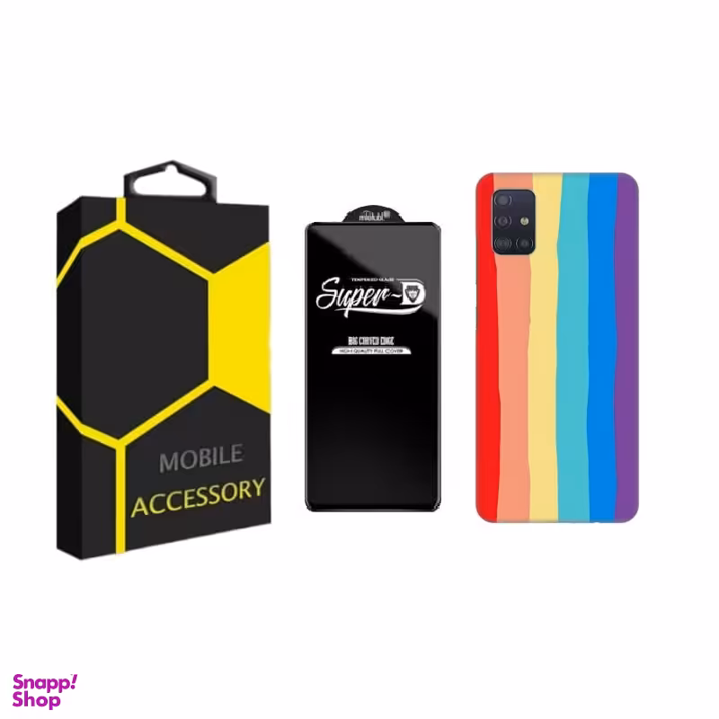 کاور گوشی موبایل مدل آبرنگی مناسب سامسونگ Galaxy A71 به همراه محافظ صفحه نمایش SuperD