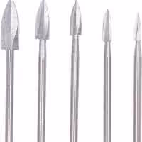 ست 5 عددی فرز فرم چوب ساب نیزه ای سه پر مینیاتوری