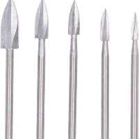 ست 5 عددی فرز فرم چوب ساب نیزه ای سه پر مینیاتوری