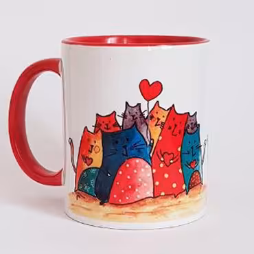 ماگ گربه های رنگی