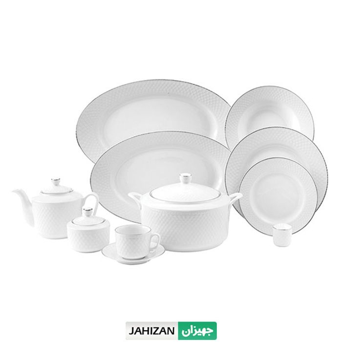 سرویس چینی زرین 102پارچه سمن سری رادیانس