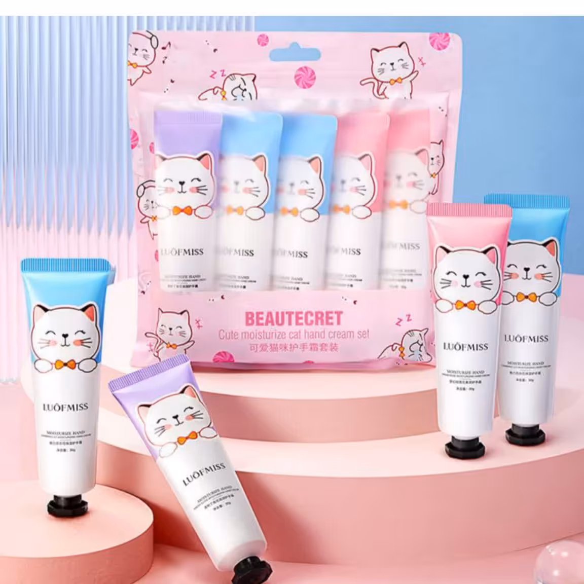 کرم مرطوب کننده دست طرح گربه