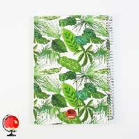 دفتر مشق 100 برگ سیمی طرح برگ جلد سخت آپادانا