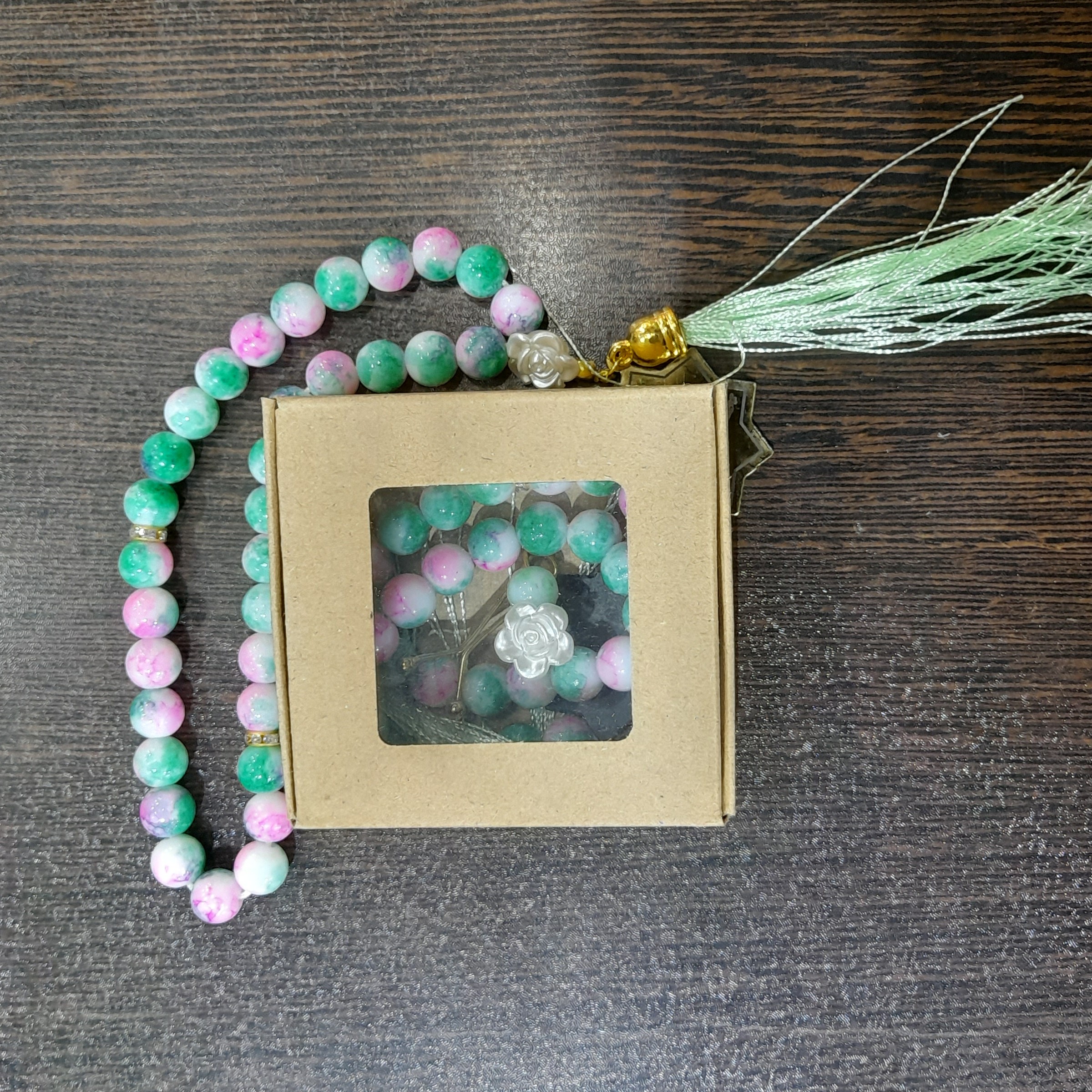 ست تسبیح و گیره روسری غدیری
