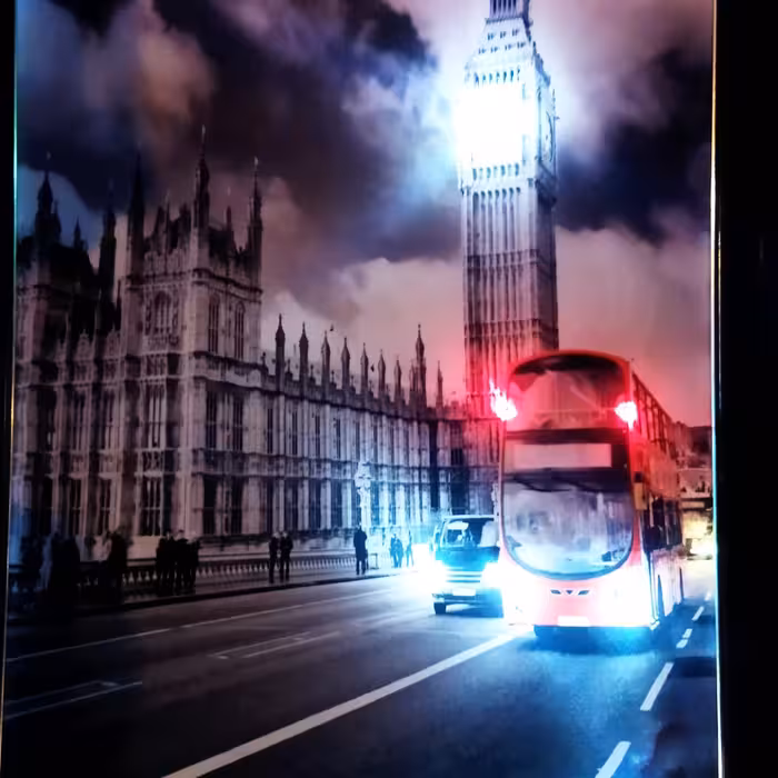 تابلو بک لایت (چراغدار)مخمل