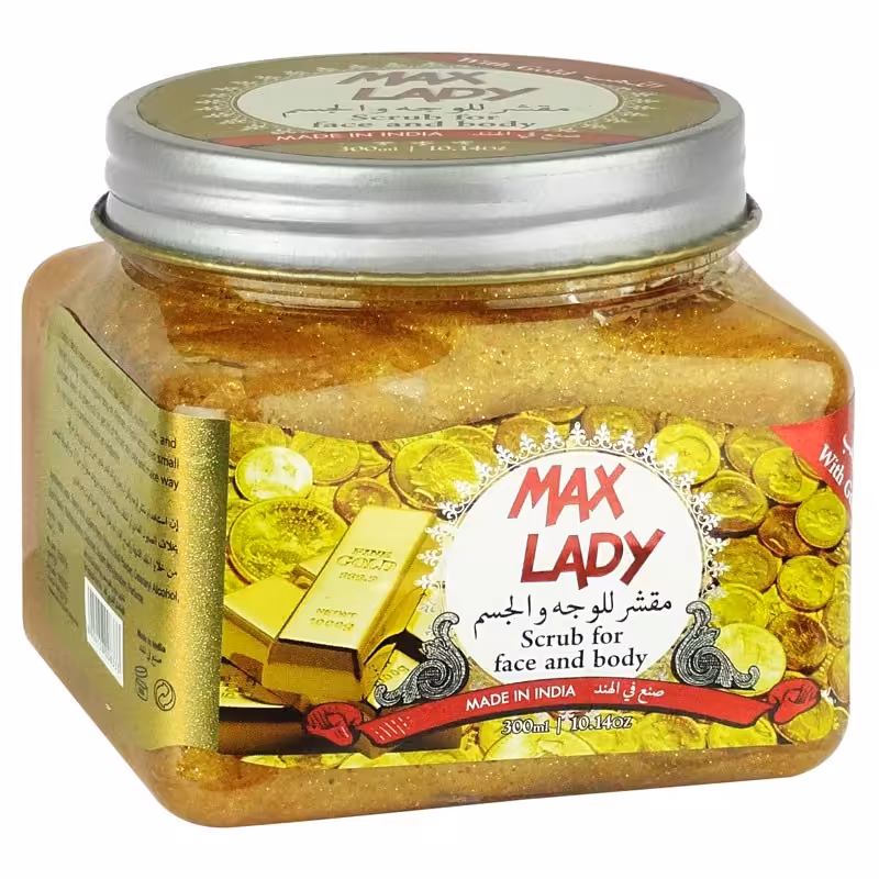 اسکراب صورت و بدن طلا هپی لیدی