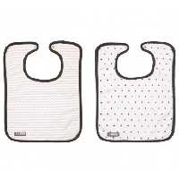 ست دو عددي پيش بند نخی لوما سفید طرحدار Luma Bib