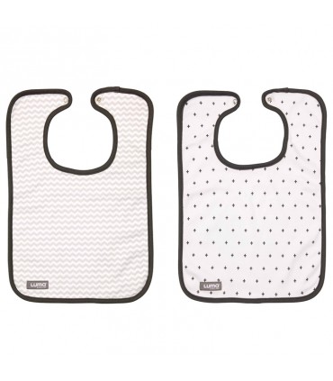 ست دو عددي پيش بند نخی لوما سفید طرحدار Luma Bib