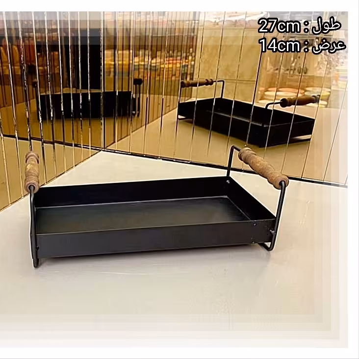 استند مستطیل دسته چوب 