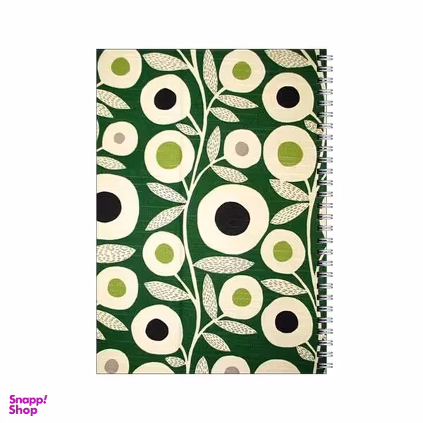 دفتر مشق 80 برگ بامبیلیپ طرح پترن گل مینیمال کد 3537788