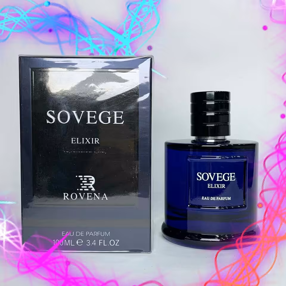 ادکلن ادوپرفیوم مردانه ساواج الکسیر sovege alixir با بوی تند و گرم حجم 100 میل